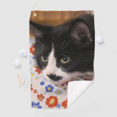 Tuxedo Cat Golfhanddoek (Insitu)