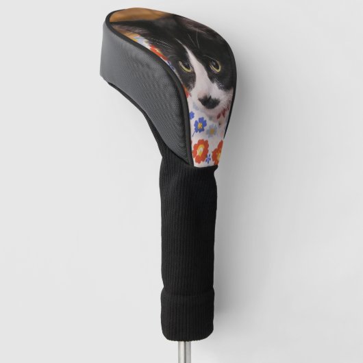 Tuxedo Cat Golfheadcover (Schuin)