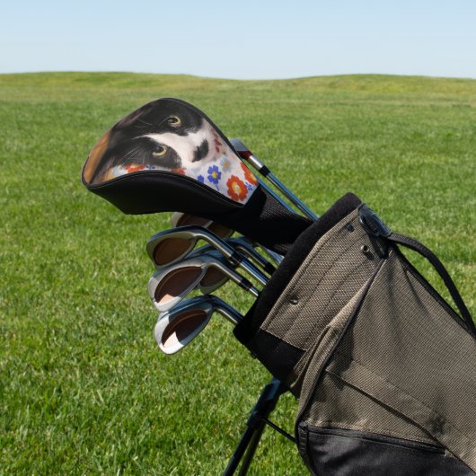 Tuxedo Cat Golfheadcover (Insitu)