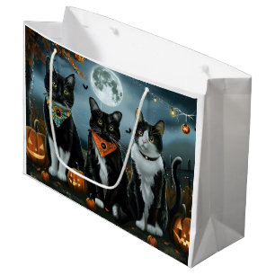 Tuxedo Cat Halloween Spooky Groot Cadeauzakje