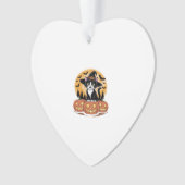 Tuxedo Cat Halloween Witch Cute Pumpkins Essential Ornament (voorkant)