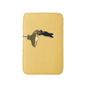 Tuxedo Cat Hanging op lamp Badmat (Voorkant Verticaal)