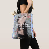Tuxedo Cat Happy Dance grappige Happy Birthday Bag Tote Bag (Dichtbij)