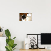 Tuxedo Cat Humor Poster (Thuiskantoor)
