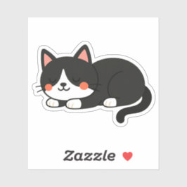 Tuxedo Cat in Dreamland Sticker