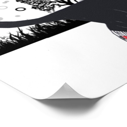 Tuxedo cat in het Poster van Parijs (Hoek)