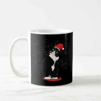 Tuxedo Cat Kerstkerstkerstkerstkerstman Snow Winte Koffiemok