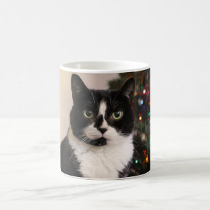 Tuxedo Cat Kerstmis Mok