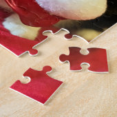 Tuxedo Cat Kerstmis Puzzle Legpuzzel (Zijkant)