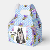 Tuxedo Cat Love You Black and White Cats Cake Bedankdoosjes (Voorkant Zijde)