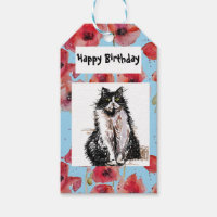 Tuxedo Cat Love You Black and White Cats Girls