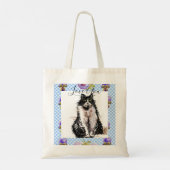 Tuxedo Cat Love You Black and White Cats Tote Bag (Achterkant)