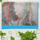 Tuxedo Cat Love You Womans Art Tea Towel Theedoek (Gevouwen)