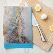 Tuxedo Cat Love You Womans Art Tea Towel Theedoek (Quarter Fold)