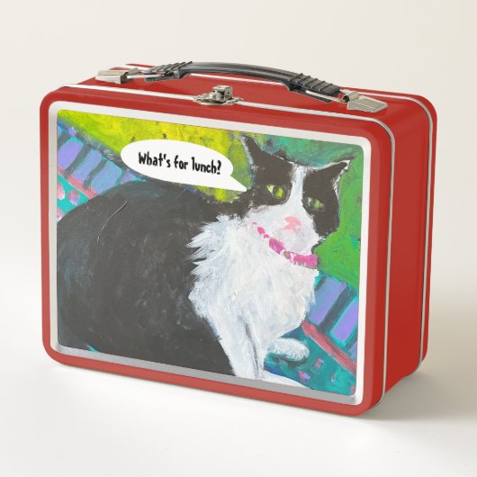 Tuxedo Cat lunch box (Voorkant)