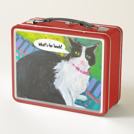 Tuxedo Cat lunch box (Achterkant)