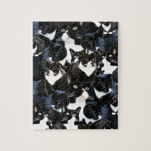 Tuxedo Cat Madness Legpuzzel