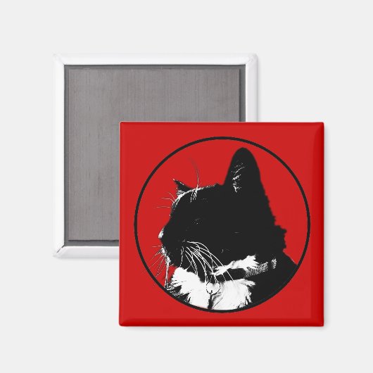 Tuxedo Cat Magnet (Voorkant / Achterkant)