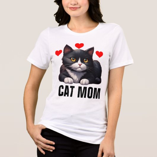 TUXEDO CAT MAMA T-SHIRTS (Voorkant)