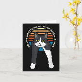 Tuxedo Cat Meme Grappige gezegden Leven Te Kort Om Kaart (Gele Bloem)