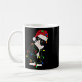 Tuxedo Cat Meow Santa Tuxie kerstboomverlichting Koffiemok (Links)