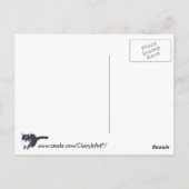 Tuxedo Cat met Balloon Happy Birthday Briefkaarten (Achterkant)