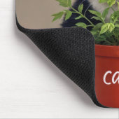 Tuxedo Cat met Catnip Plant Muismat (Hoek)