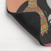 Tuxedo Cat met gelilies Muismat (Hoek)