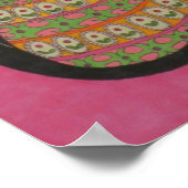 Tuxedo Cat met gelilies Poster (Hoek)