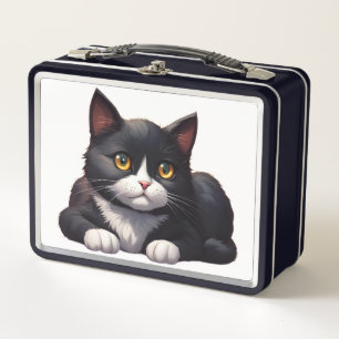 TUXEDO CAT  metalen lunchbox