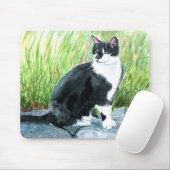 Tuxedo Cat Mousepad Muismat (Met muis)