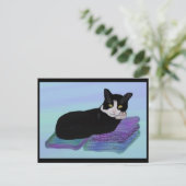 Tuxedo Cat Nap Briefkaarten (Staand voorkant)