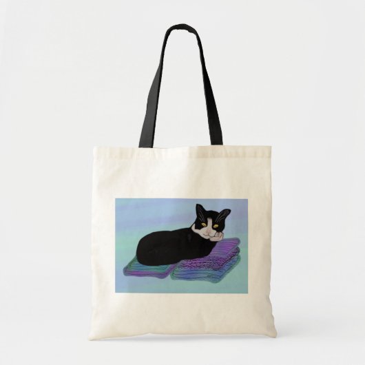 Tuxedo Cat Nap Canvas Bag Tote Bag (Voorkant)