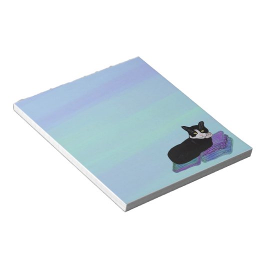 Tuxedo Cat Nap Notitieblokken (Schuin)