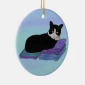 Tuxedo Cat Nap Ornament (Rechts)
