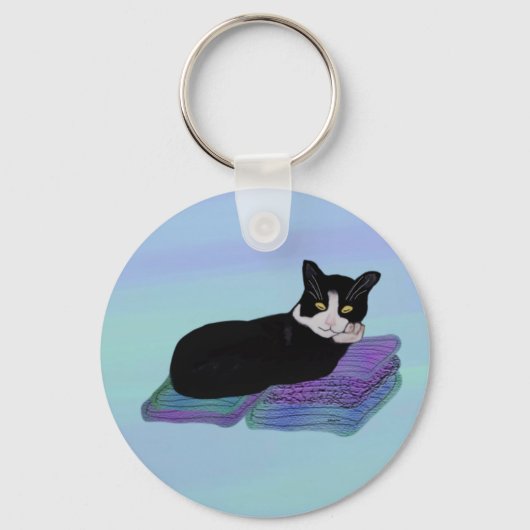 Tuxedo Cat Nap Sleutelhangers (Voorkant)