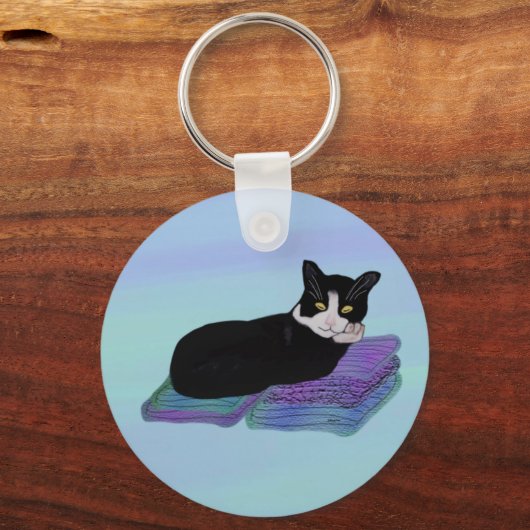 Tuxedo Cat Nap Sleutelhangers (Voorkant)