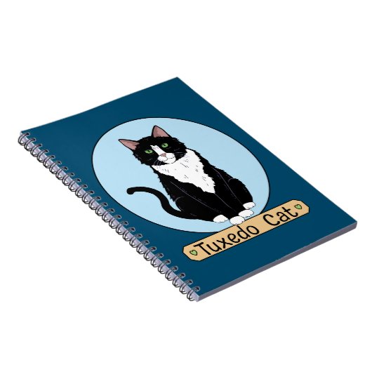 Tuxedo Cat Notitieboek (Rechterzijde)