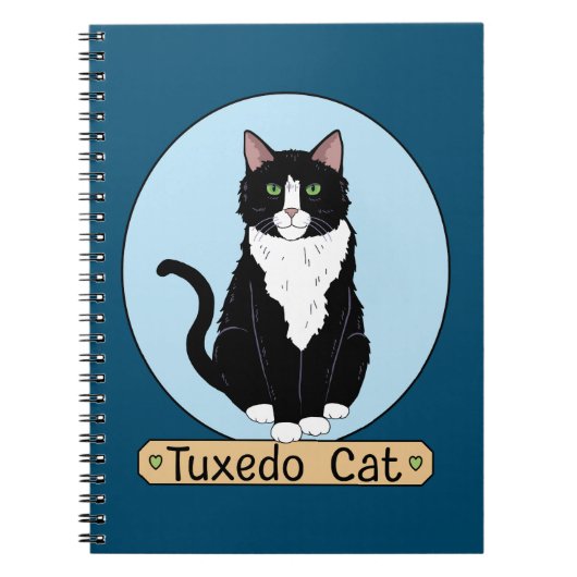Tuxedo Cat Notitieboek (Voorkant)