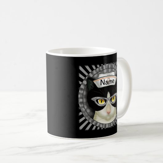 Tuxedo Cat Nurse mok (Voorkant rechts)