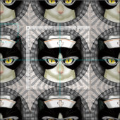 Tuxedo Cat Nurse Stof (Delen)