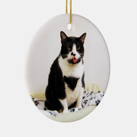 Tuxedo Cat Ornament (Rechts)