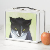 Tuxedo Cat Paining - Kute Original Cat Art (In situ)