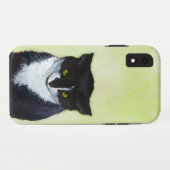 Tuxedo Cat Paining - Kute Original Cat Art Case-Mate iPhone Case (Achterkant (horizontaal))