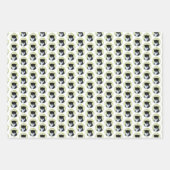 Tuxedo Cat Paining - Kute Original Cat Art Inpakpapier Vel (Voorkant 2)