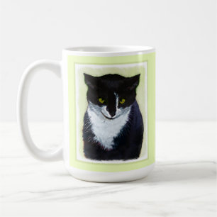 Tuxedo Cat Paining - Kute Original Cat Art Koffiemok