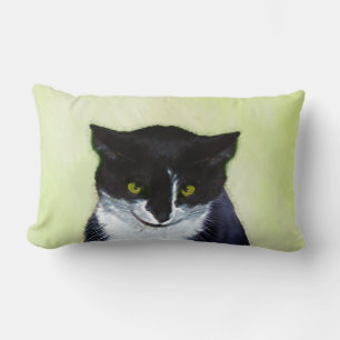 Tuxedo Cat Paining - Kute Original Cat Art Kussen