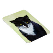 Tuxedo Cat Paining - Kute Original Cat Art Magneet (Rechterzijde)