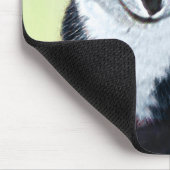 Tuxedo Cat Paining - Kute Original Cat Art Muismat (Hoek)