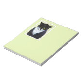Tuxedo Cat Paining - Kute Original Cat Art Notitieblok (Linkerzijde)